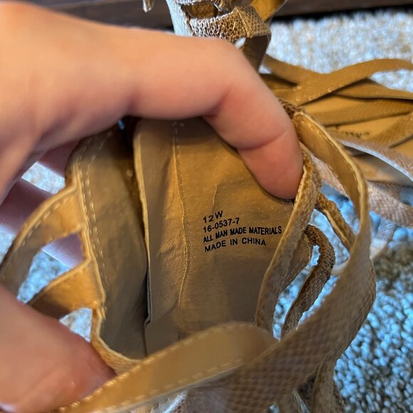 Comfortview Strappy Wedge Sandals Women's Size 12W - Picture 7 of 12